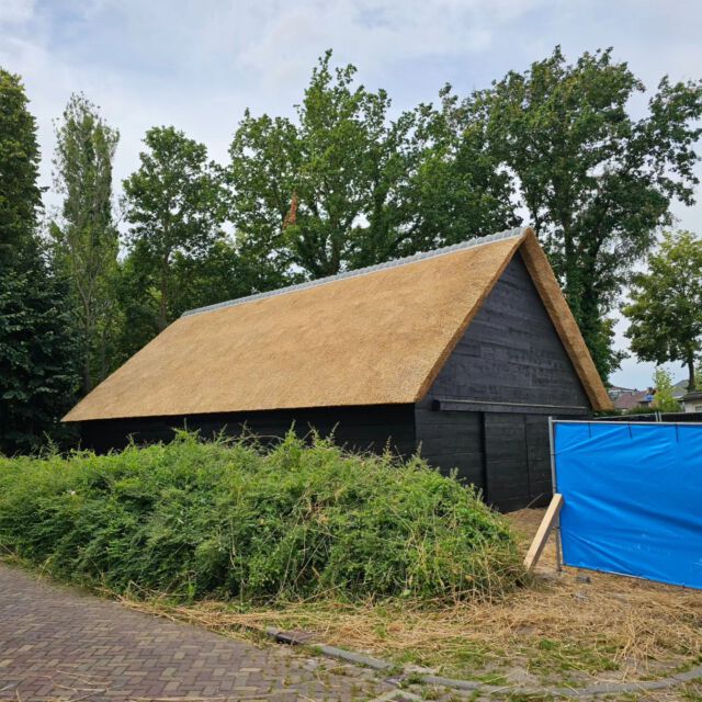 Finished this nice #project in #breda ( #parelvanhetzuiden ). Our #hometown is a bit #prettier from now on. 

#building #construction #barn #bouw #debouwmaakthet #bouwbedrijf #bouwplaats #house #hout #houtbouw #rietendak #rietendak #rietdekker #rietdekkers #thatch #thatchedroof #thatchroof #thatching #houtskeletbouw #wood #woodworking #woodcraft #roof #roofing